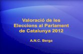 Valoració de les Eleccions al Parlament de Catalunya 2012