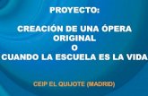 Miguel Gil Casado: Creación de una ópera original o cuando la escuela es la vida