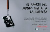 El blog como herramienta de comunicación empresarial en la Master Class "El aporte del mundo digital a la empresa." en la Uned Tenerife