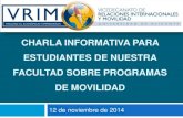 Charla informativa sobre programas de movilidad para estudiantes de la Facultad de Económicas y Empresariales UA
