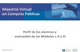 Presentación Maestría Virtual en Compras Públicas - Perfil y evaluación Módulos I, II y III