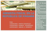 Amnistía fiscal en la República de Panamá pptx