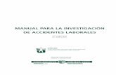 manual para la investigación de accidentes laborales