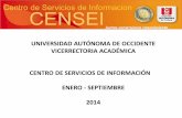 Presentacion del centro de servicios informacion enero   septiembre 2014