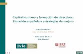 Capital Humano y formación de directivos: Situación española y estrategias de mejora