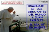 Caricaturas Juan Pablo II y Madre Teresa
