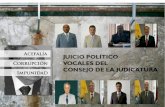 Juicio  PolíTco Contra  Vocales Del  Consejo De La  Judicatura