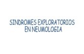 Sindromes exploratorios en neumologia