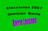 Barrio Lausana Elecciones 2007