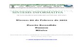 Sintesis informativa 03 02 2012