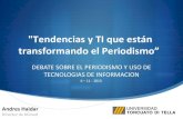 Presentación sobre Periodismo y el Uso de Tecnologías en UTDT Andrés Haidar