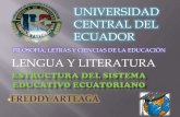 Estructura del sistema educativo por Freddy Arteaga