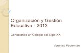 Organización y gestión educativa   2013