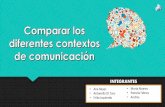 Comparaciones de Diferentes Contextos de la Comunicacion