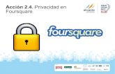 Acción 2.4. Seguridad en Foursquare