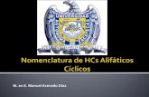 3. Nomenclatura de HCs Alifáticos Alicíclicos