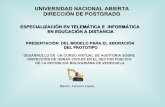 Presentación del Modelo para el prototipo del desarrollo de un Curso Virtual de Auditoría sobre Inspección de Obras Civiles en el Sector Público de la República Bolivariana de