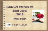 Sant Jordi 2013 mini relat