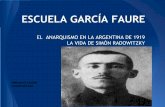 El anarquismo en la argentina de 1919, la vida de Simón Radowitzky