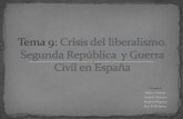 CRISIS DEL LIBERALISMO. SEGUNDA REPÚBLICA Y GUERRA CIVIL EN ESPAÑA