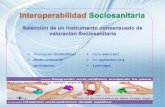 Interoperabilidad Sociosanitaria: Selección de un instrumento consensuado de valoración Sociosanitaria
