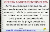 Oferta apartamentos playa - Alquiler Apartamentos Playa