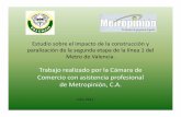 Afectacion de la obra Metro de Valencia en el Comercio