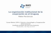 Organizacion institucional de la cooperación en el Uruguay