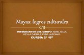 Mayas logros culturales