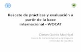 Rescate de prácticas y evaluación a partir de la base internacional WOCAT