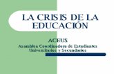 La Crisis De La EducacióN (Aceus)