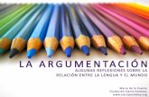 La argumentación: algunas reflexiones sobre la relación entre la lengua y el mundo
