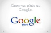 Crear un sitio en google