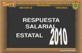 RESPUESTA SALARIAL ESTATAL 2010 SNTE SECCIÓN 32