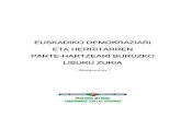 Euskadiko Demokraziari eta Herritarren parte-Hartzeari Buruzko Liburu Zuria. Abiapuntua