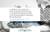 Folleto: Libro Blanco de Democracia y Participación Ciudadana para Euskadi