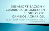 El proceso de desamortización en España.Cambios agrarios