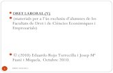 Derecho del Trabajo 2010 -2011. Derecho Sindical.