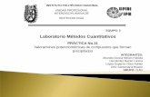Laboratorio de Métodos Cuantitativos [Valoraciones potenciométricas de compuestos que forman precipitados]