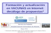 Vacunas formación y actualización en internet
