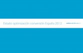 Estudio madurez optimización conversión España 2012