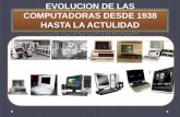 Evolución de las computadoras desde 1938 hasta la actualidad