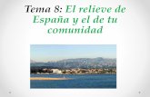 El relieve de España y el de tu comunidad