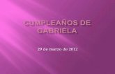 Cumpleaños de Gabriela