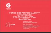 Programa bilateral fondo cooperación agua y saneamiento en Guatemala 090414