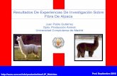 Resultados de experiencias de investigación sobre fibra de alpaca
