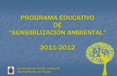 Programa educativo de sensibilización ambiental del Ayuntamiento de Pájara