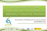 Plan de Competitividad de Turismo Activo. Sierra de Gredos y Valle de Iruelas - Encuentro Profesional de Turismo Rural 2014 - Pedro Carrasco
