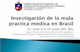 Investigación de la mala práctica medica en brasil
