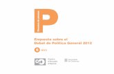 Enquesta Debat de Politica General Catalana 2012